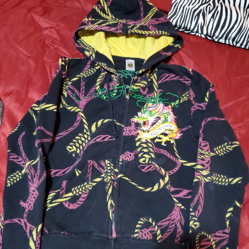 Ed Hardy zip up hoody